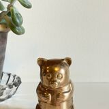 Small bear in solid brass vintage