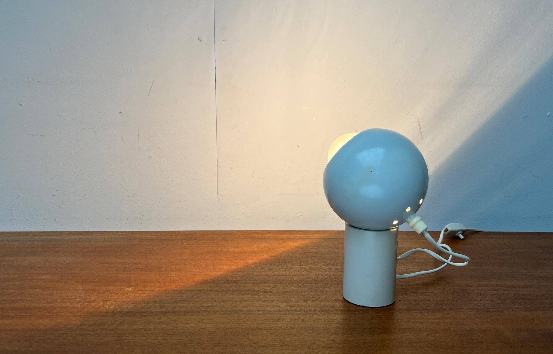Swiss minimalist magnetic table lamp from the mid-century space age, 1960s.
