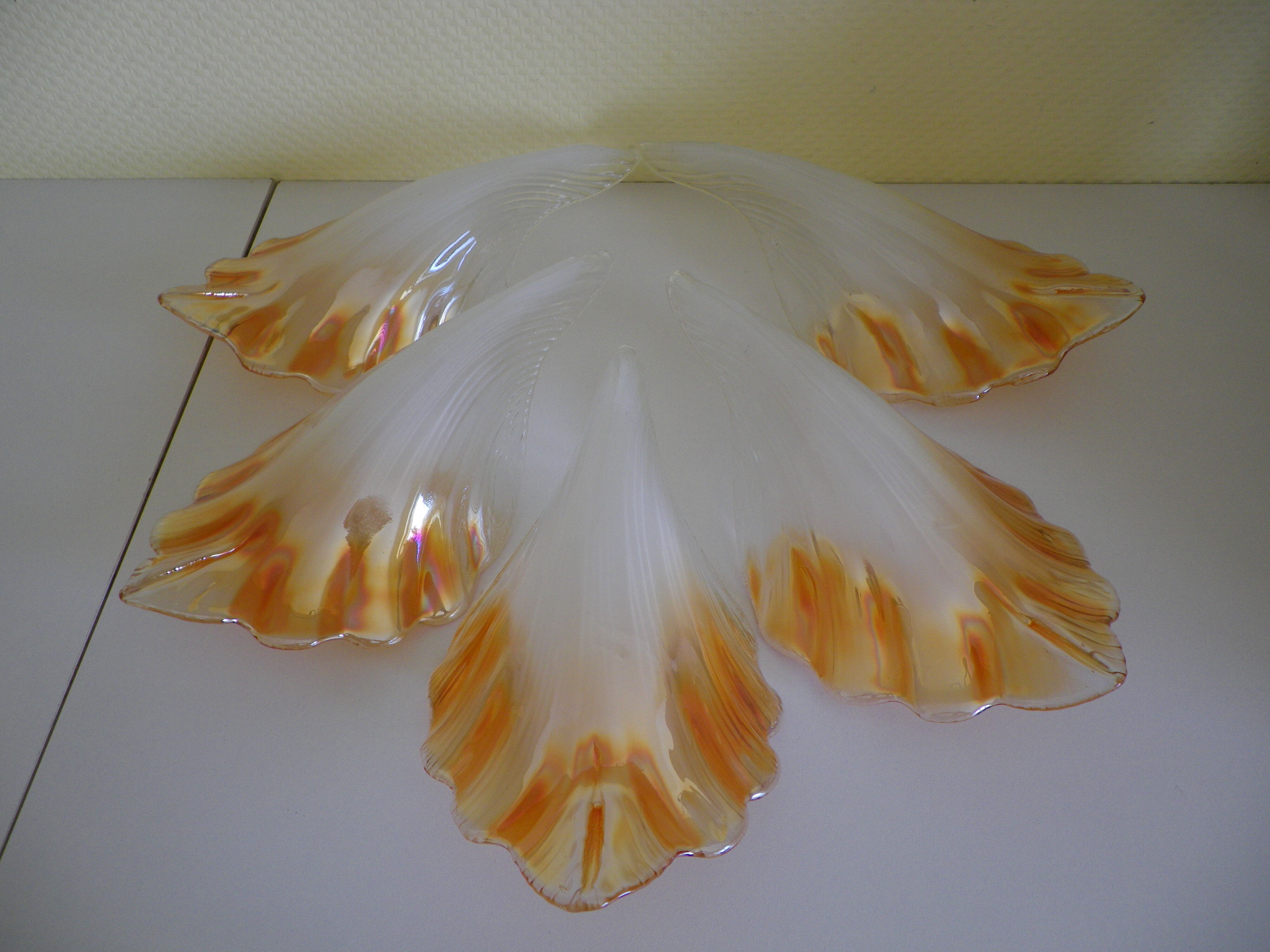 Chandelier to 5 branches art deco 1980