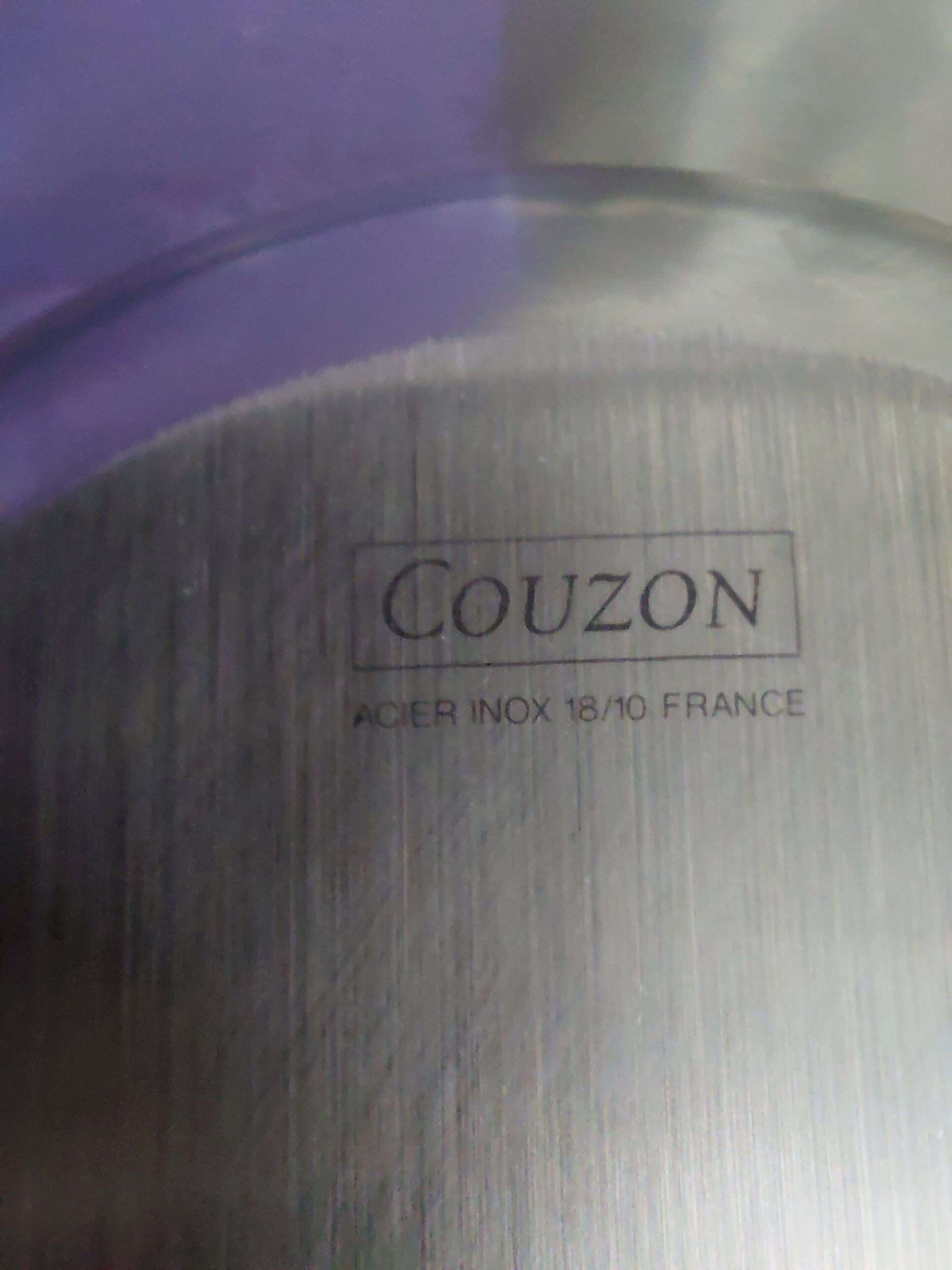 Oval stainless steel deep dish Jean Couzon