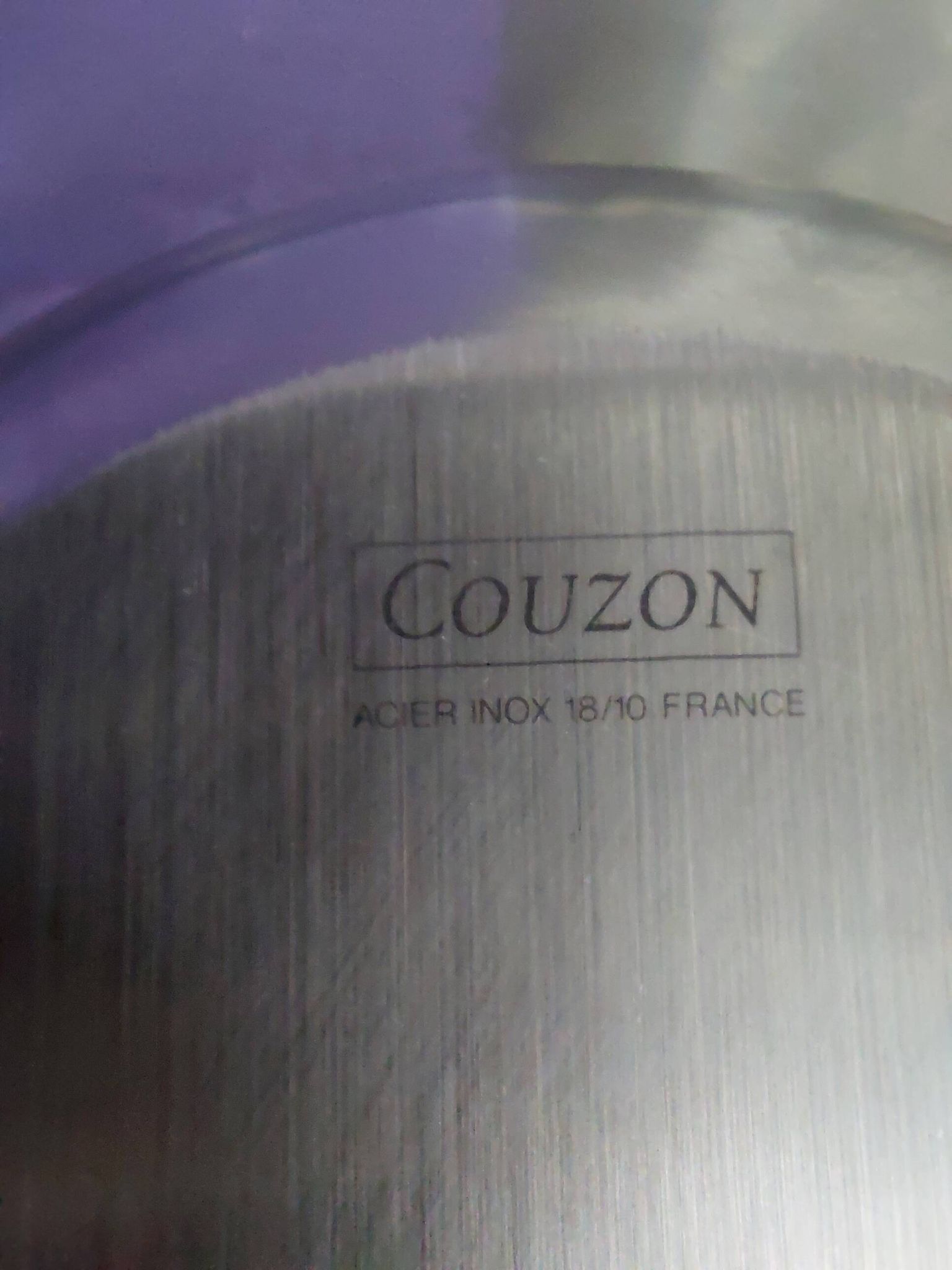 Oval stainless steel deep dish Jean Couzon