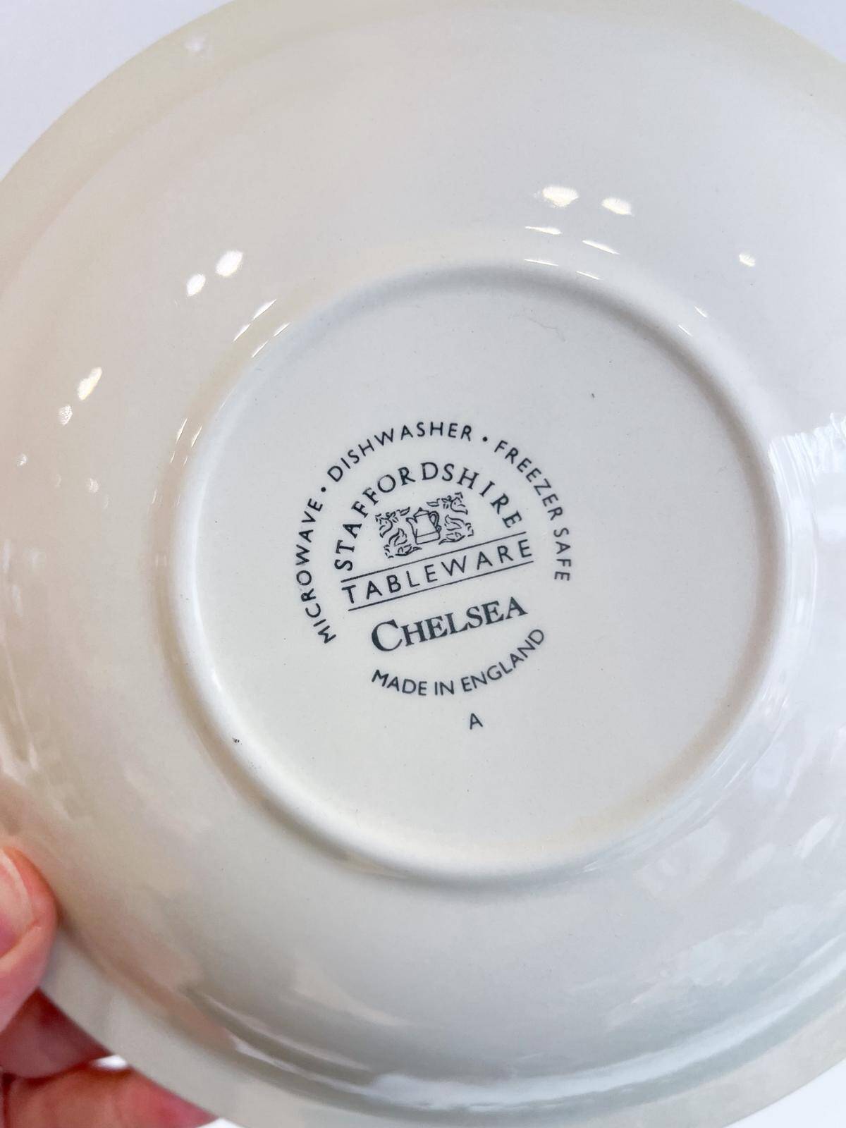 10 deep plates Staffordshire - England