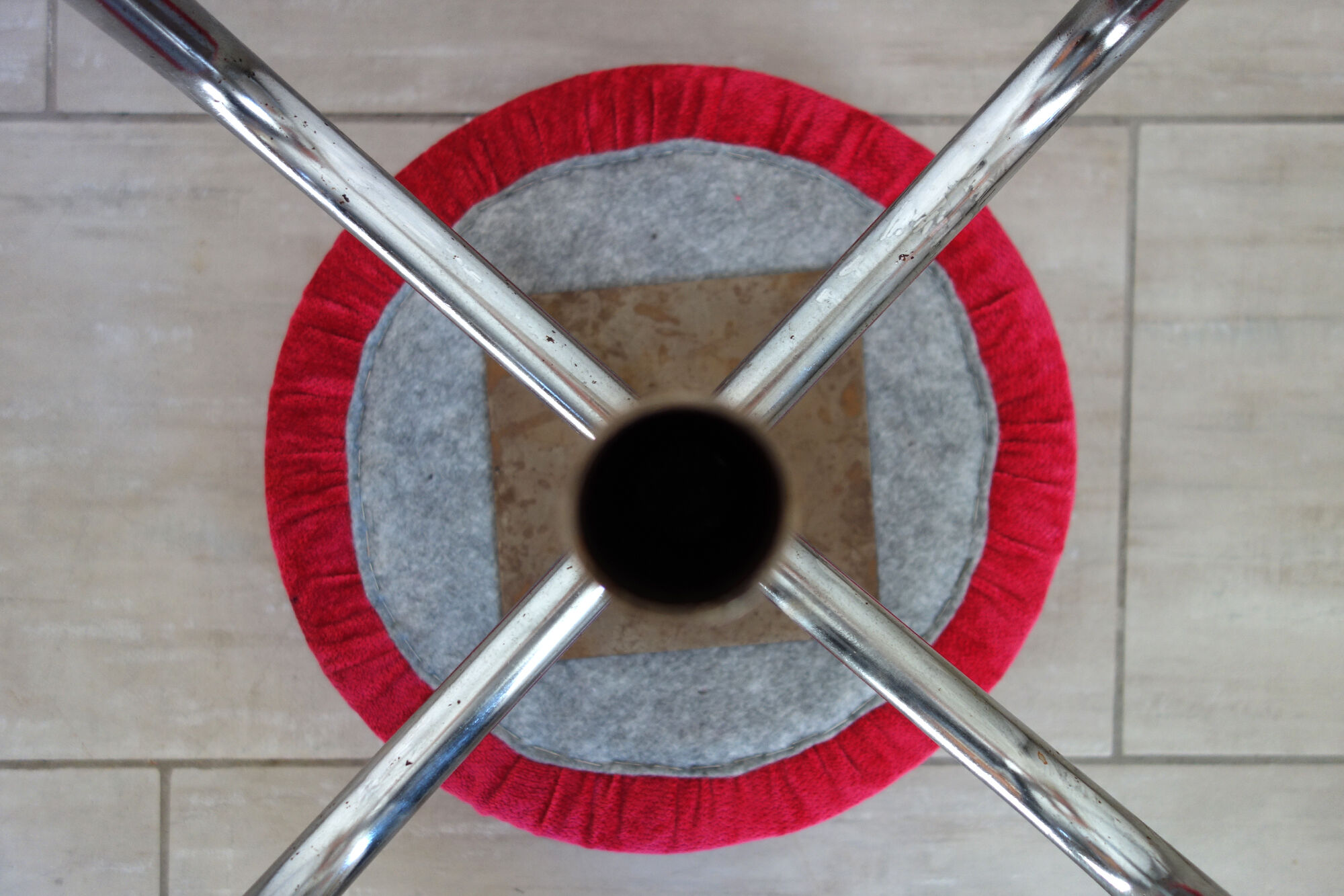 Vintage industrial screw stool