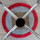 Vintage industrial screw stool