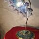 Art Nouveau lamp with Neo Classic lace shade 40x35