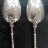 12 small spoons solid silver late nineteenth edmond bonnesoeur goldsmith