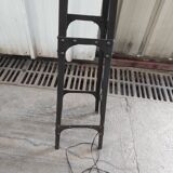 Dark brown industrial floor lamp
