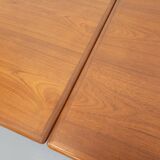 Vintage rectangular Scandinavian dining table by Ejvind A. Johansson teak
