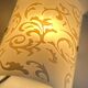Polished and screen-printed glass sconce by eglo