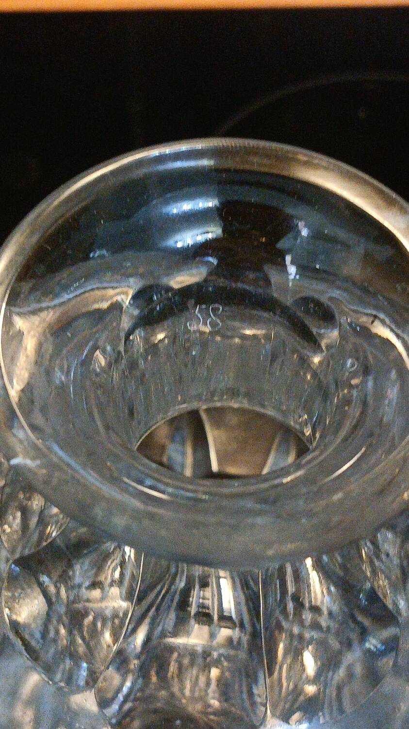 Saint Louis crystal whiskey decanter, Manathan model