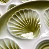 Set of 10 Moulin de Loups oyster plates