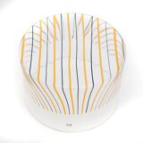 Transparent striped vase by Rosanna Toso for Fratelli Toso, 1970s.