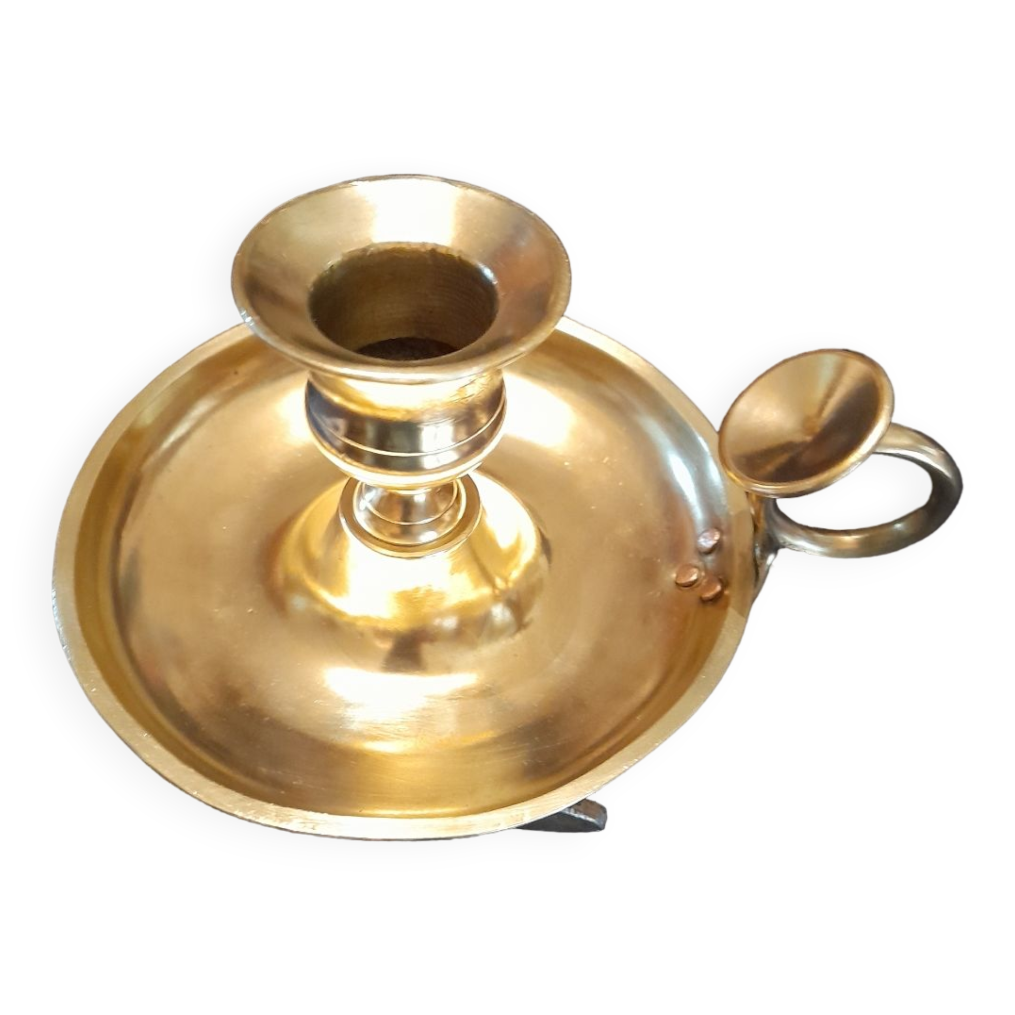 Tailed candle holder.