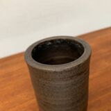 Vase de poterie de studio brutaliste allemand du milieu du siècle de Petra Töpferei, années 1960