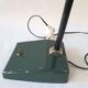 Old Vintage Functional Art Deco Green Enameled Industrial Desk Lamp