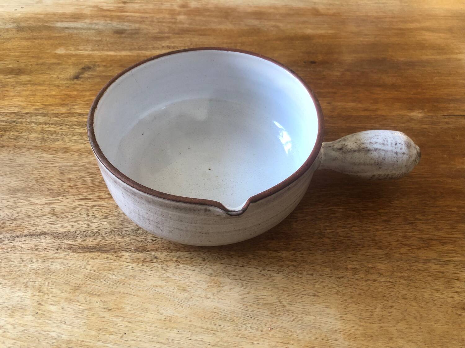 Vintage ceramic frying pan Vallauris Grandjean Jourdan Fire clay