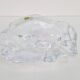 Vintage Brutalist Ice Glass Ashtray from Val Saint Lambert, 1960s