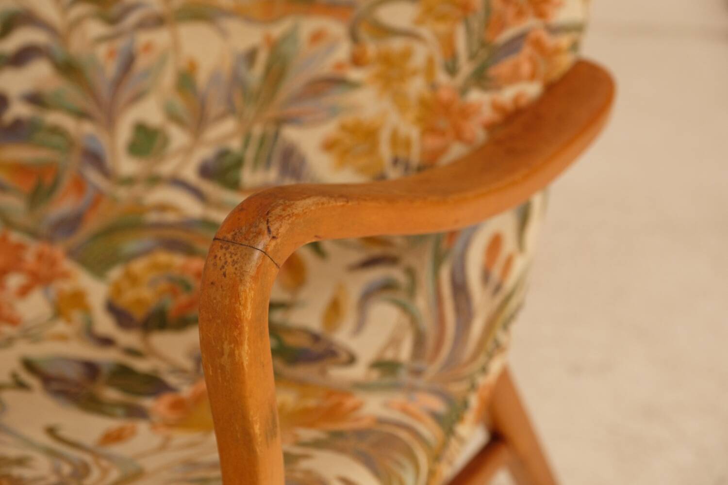 Olof Persson armchair, industrial Sweden, 1940s.