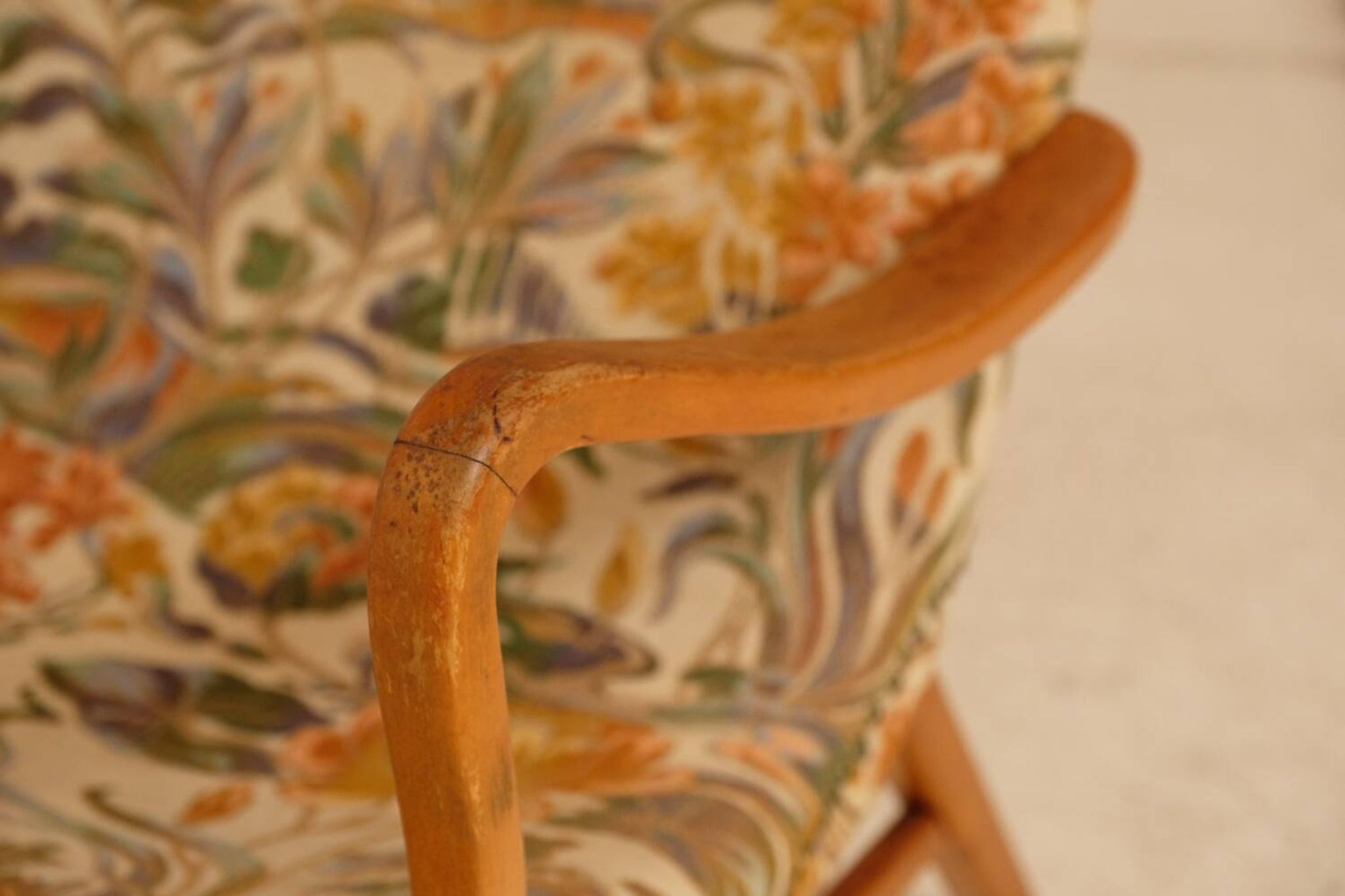 Olof Persson armchair, industrial Sweden, 1940s.