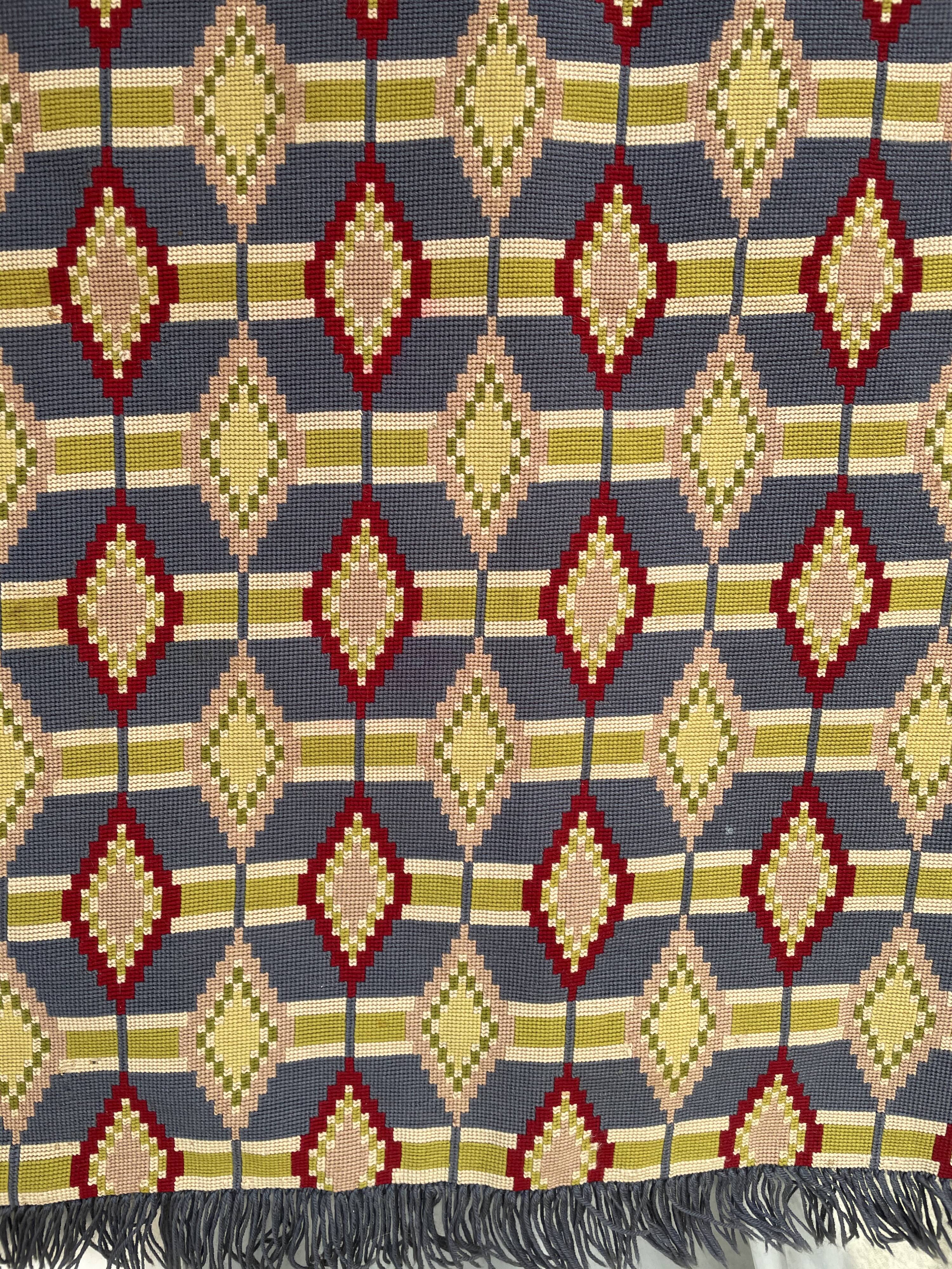 Swedish 1940-50 ‘s Needle point Flat Wall Rug 80x118cm