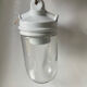 Art Deco ceiling pendant lamp in porcelain & glass