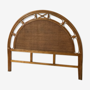 Handmade rattan headboard handmade antique patina