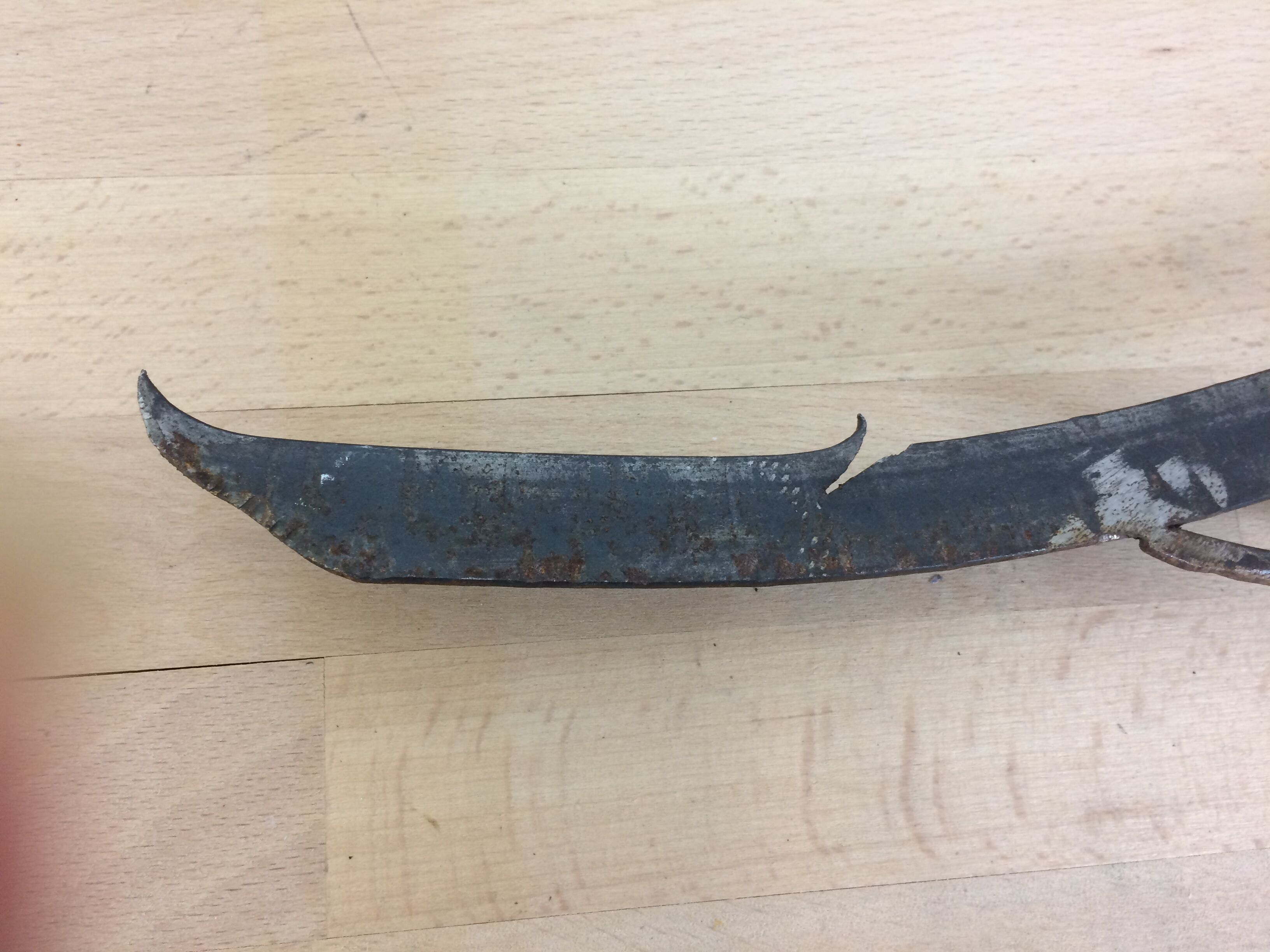 Mirror flower leather and metal 67 x 32 cm