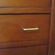 Pretty vintage chest of drawers - 4 drawers - 1960s - refined Scandinavian style - medium oak color