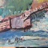 Painting on canvas Landscape bearn