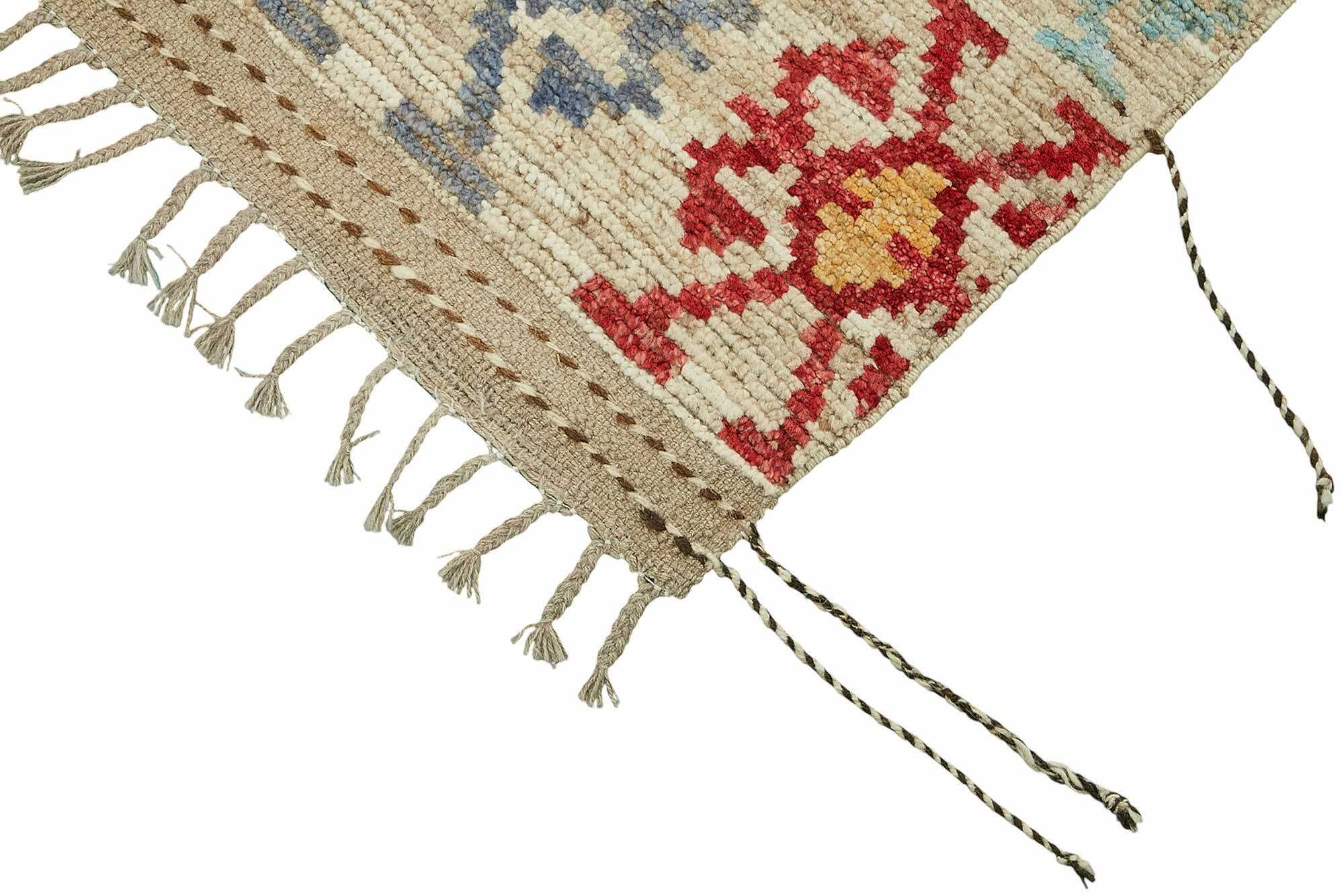 Handmade Tribal Decorative 210 cm x 307 cm Multicolor Wool Carpet