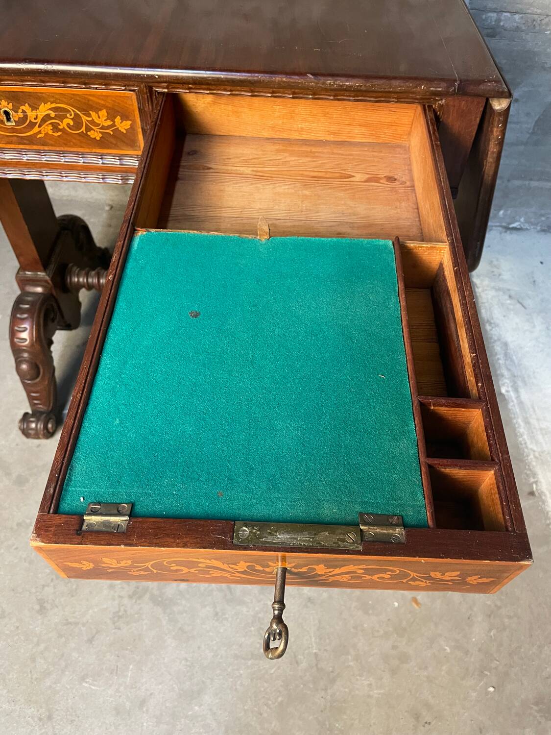 Writing table A Regency Irish carved mahogany writing table circa 1800