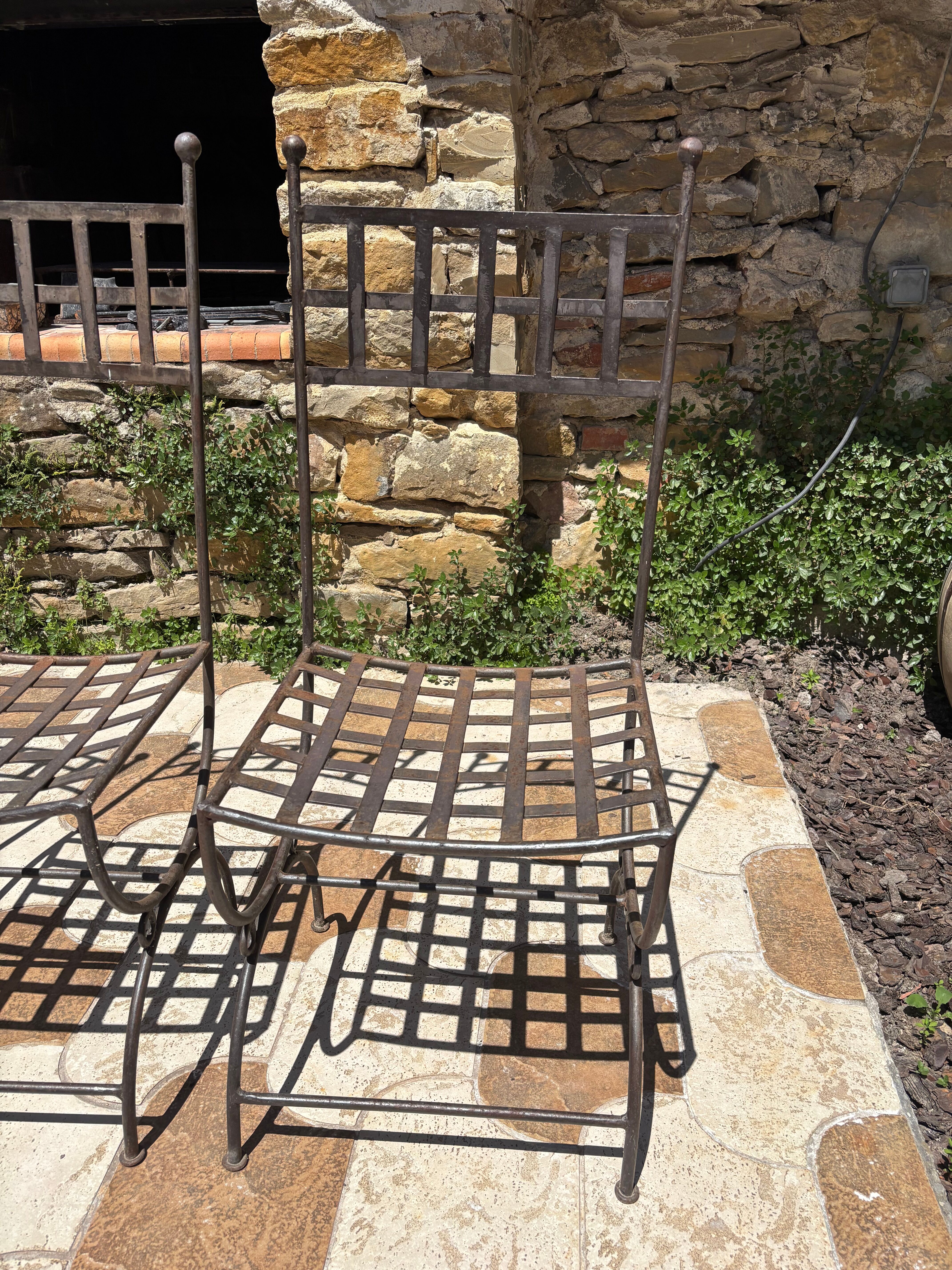 Chaises en fer forgé