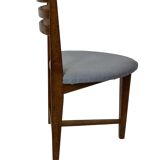 Vintage rare three-legged dining chair 1960s oak heart chair