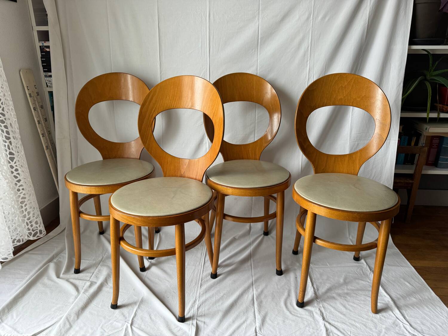 Ensemble de 4 chaises mouette Baumann