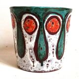 Pot ou cache-pot céramique Vallauris Années 70 Hauteur 14,2 cm