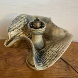 Ceramic lamp with opaline globe