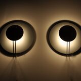 "Vega" wall lights by L. Cesaro for Tre Ci Luce, 1980s, set of 2