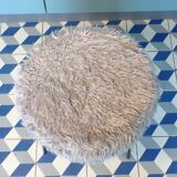 Vintage gray moumoute tripod stool