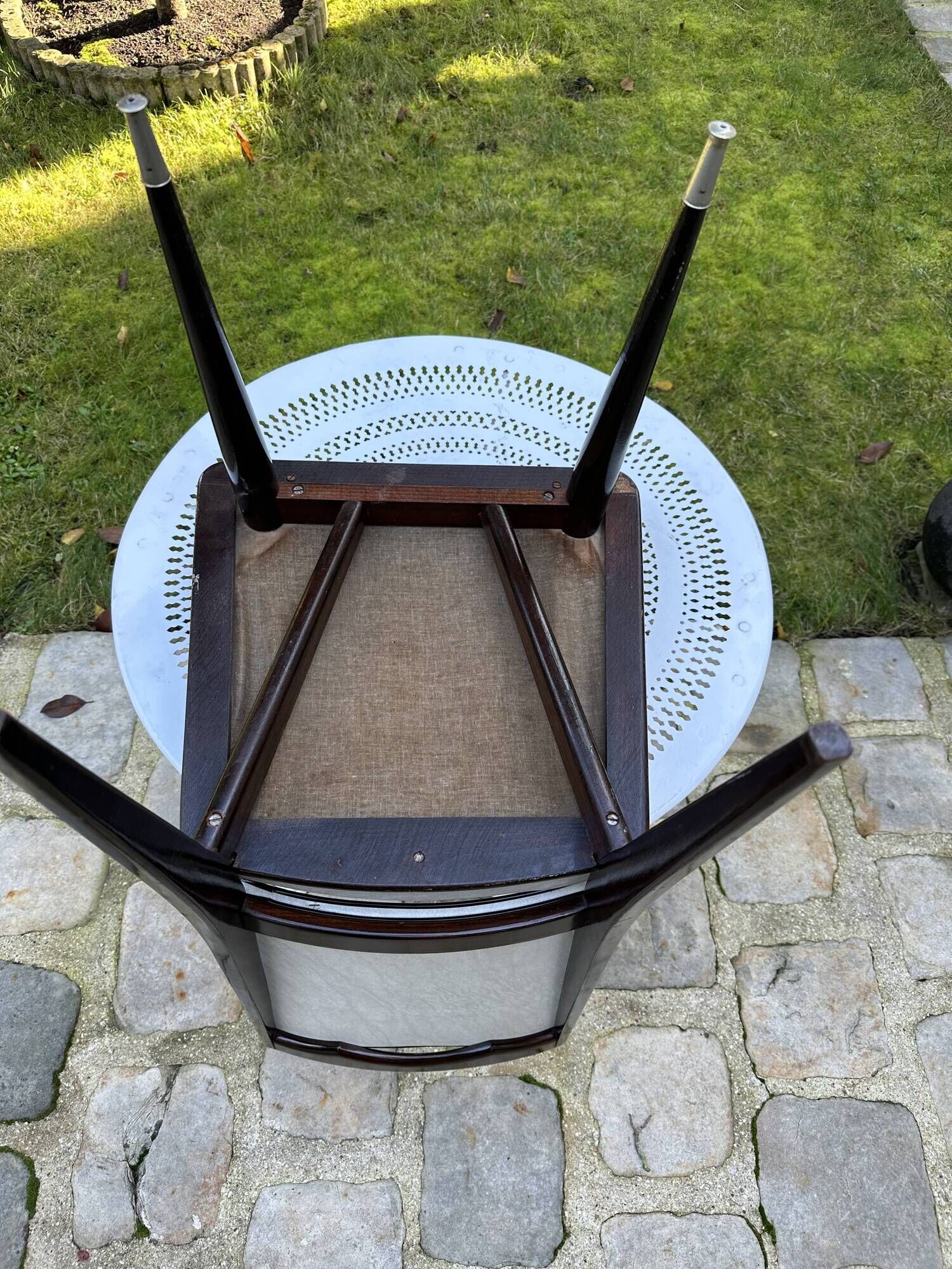 Set of 6 high back dining chairs from the 1950s - 1960s