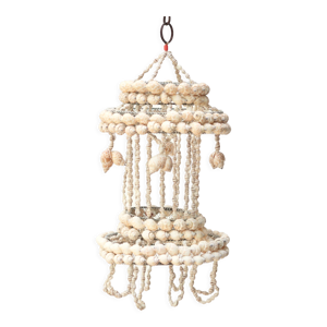 Suspension ou lustre en coquillages