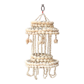 Suspension ou lustre en coquillages années 60