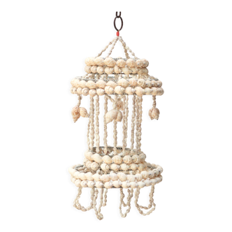 Suspension or chandelier in shells, 60s