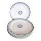 Assiettes plates en faïence de Sarreguemines Digoin, modèle Alger