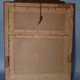 Mirror in frame art deco carved wood waxed 58x46 cm sb