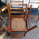 set of 6 vintage Scandinavian chairs
