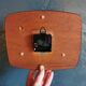 Vintage clock silent rectangular wall clock "Vedette bleu blanc ochre"