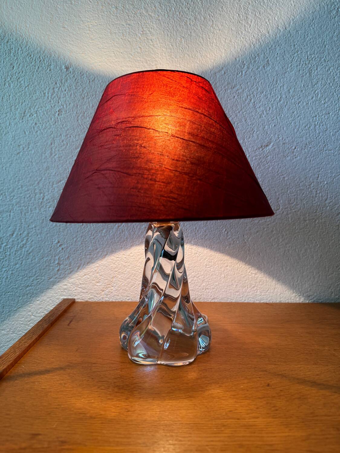 60s crystal table lamp