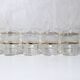 6 anciens verres granités blancs Art Déco