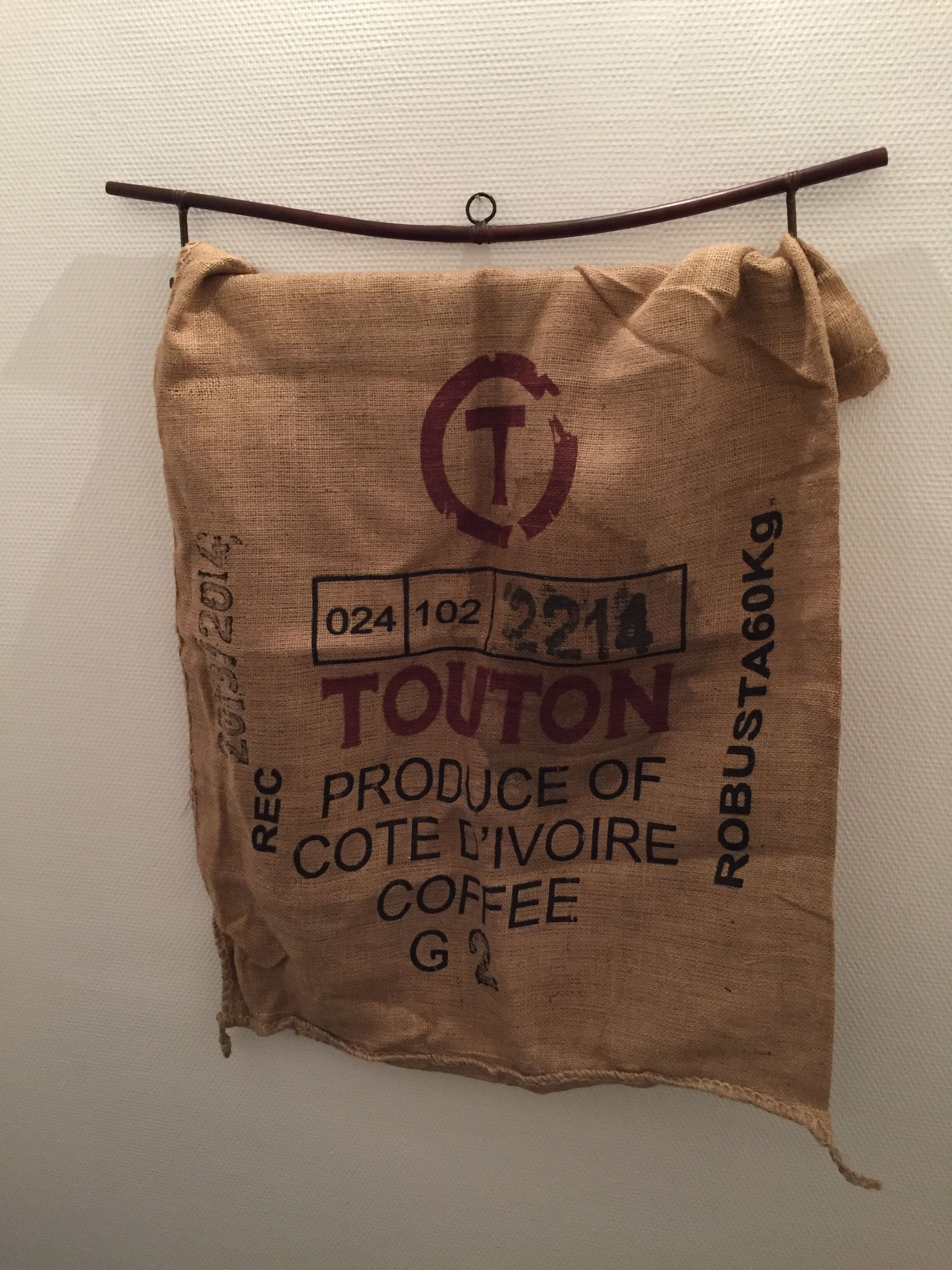 Ivory Coast burlap bag