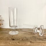 4 vintage champagne flutes